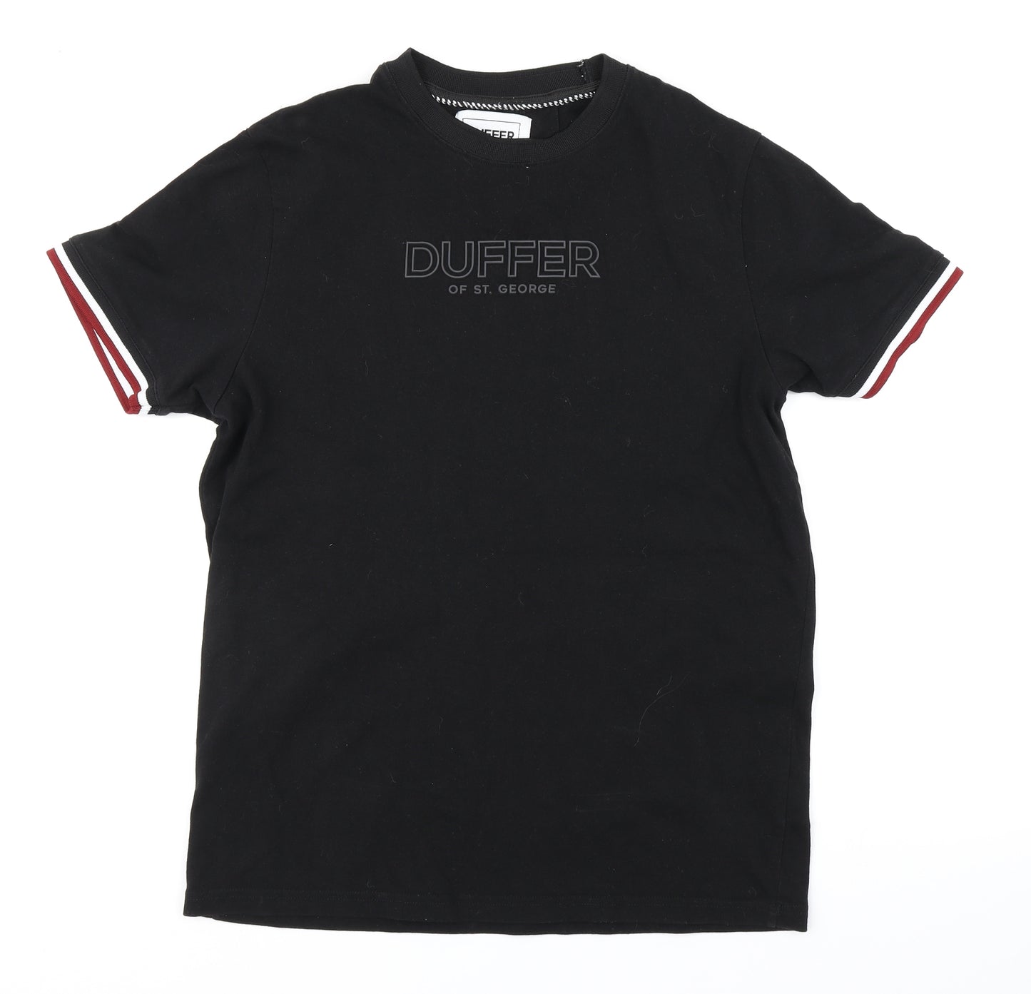 Duffer Mens Black    T-Shirt Size L