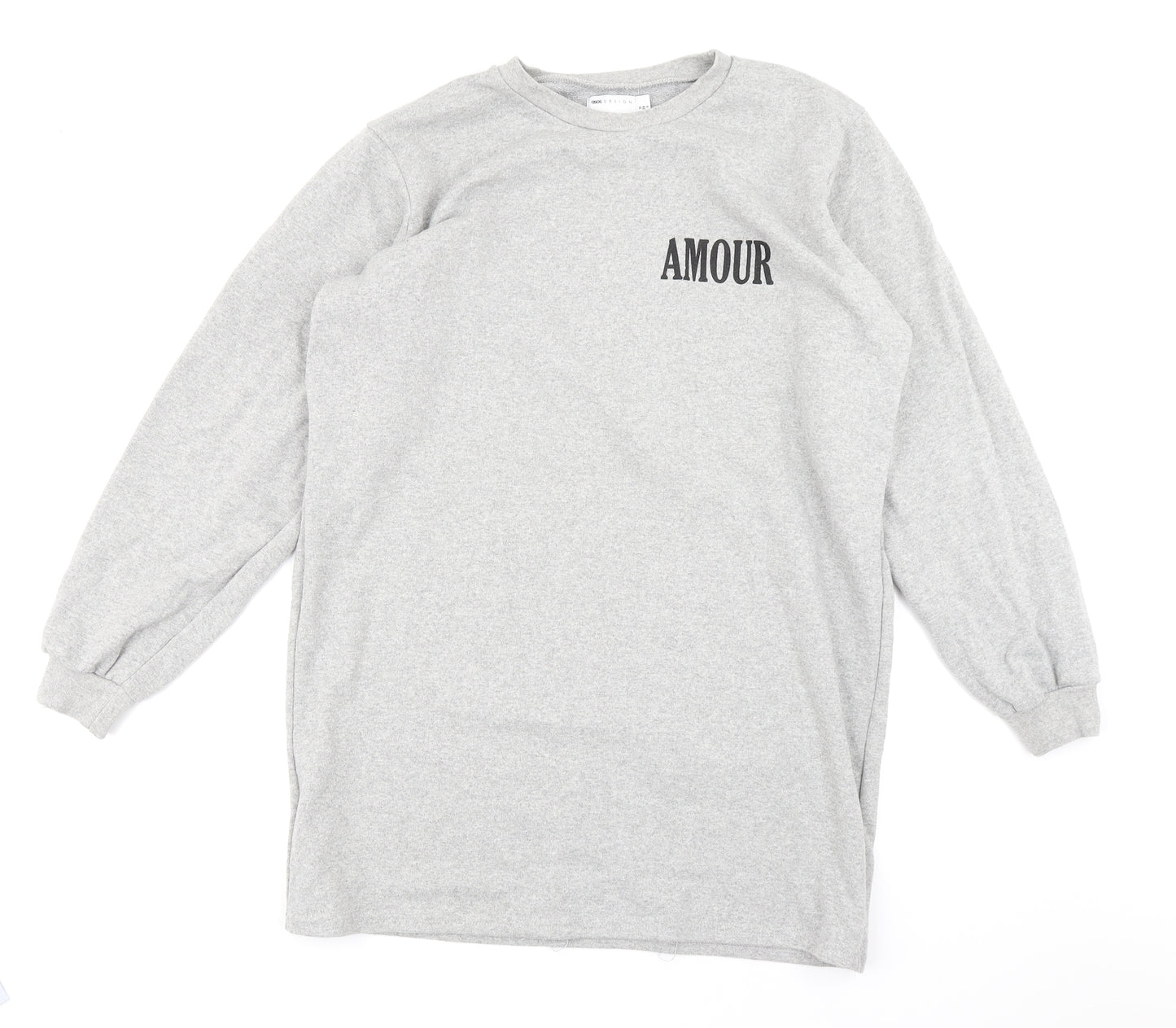 ASOS Womens Grey   Pullover Sweatshirt Size 10