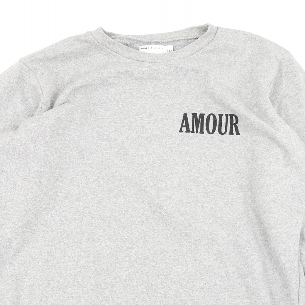 ASOS Womens Grey   Pullover Sweatshirt Size 10