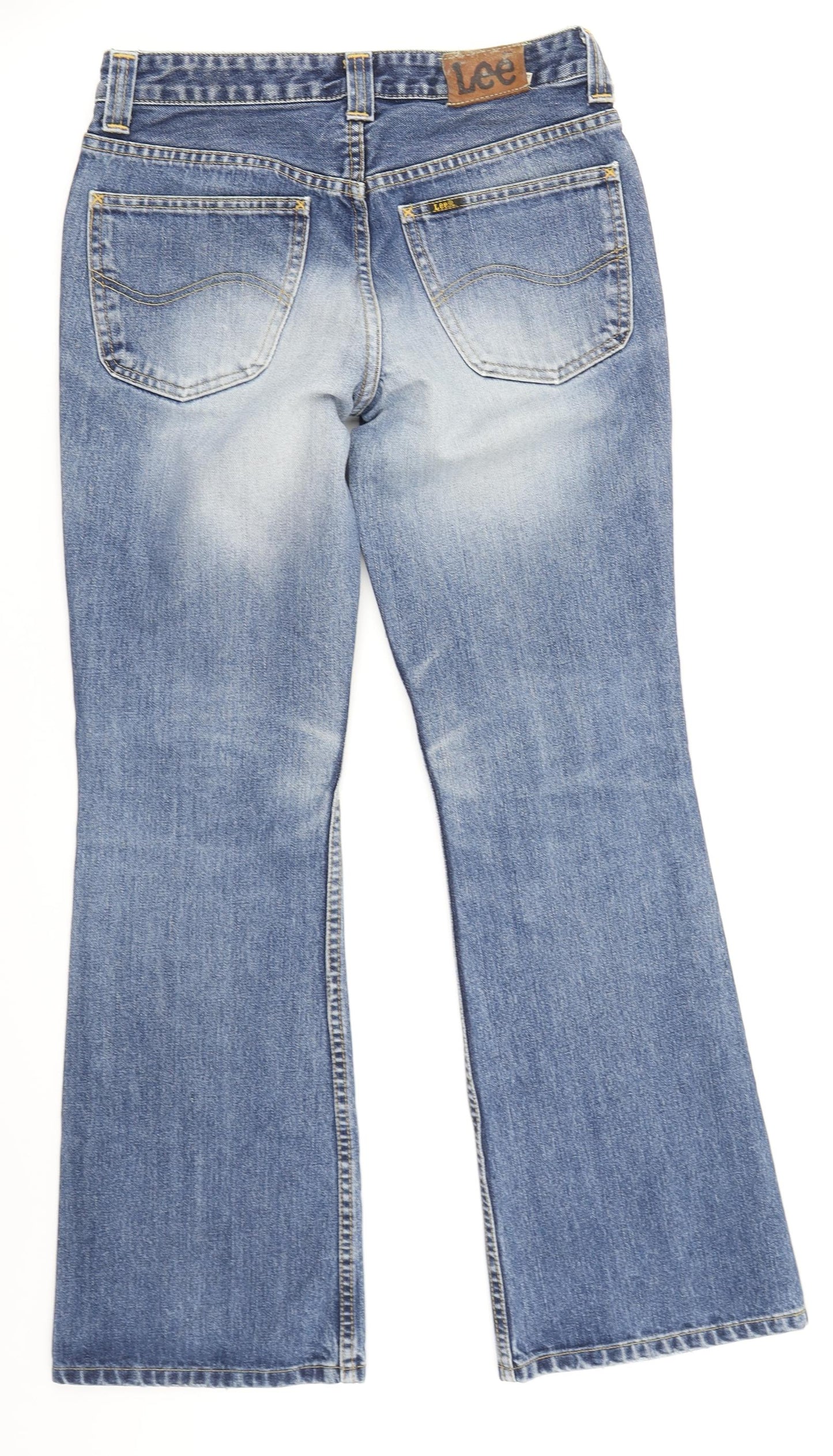 Lee Womens Blue  Denim Bootcut Jeans Size 12 L29 in