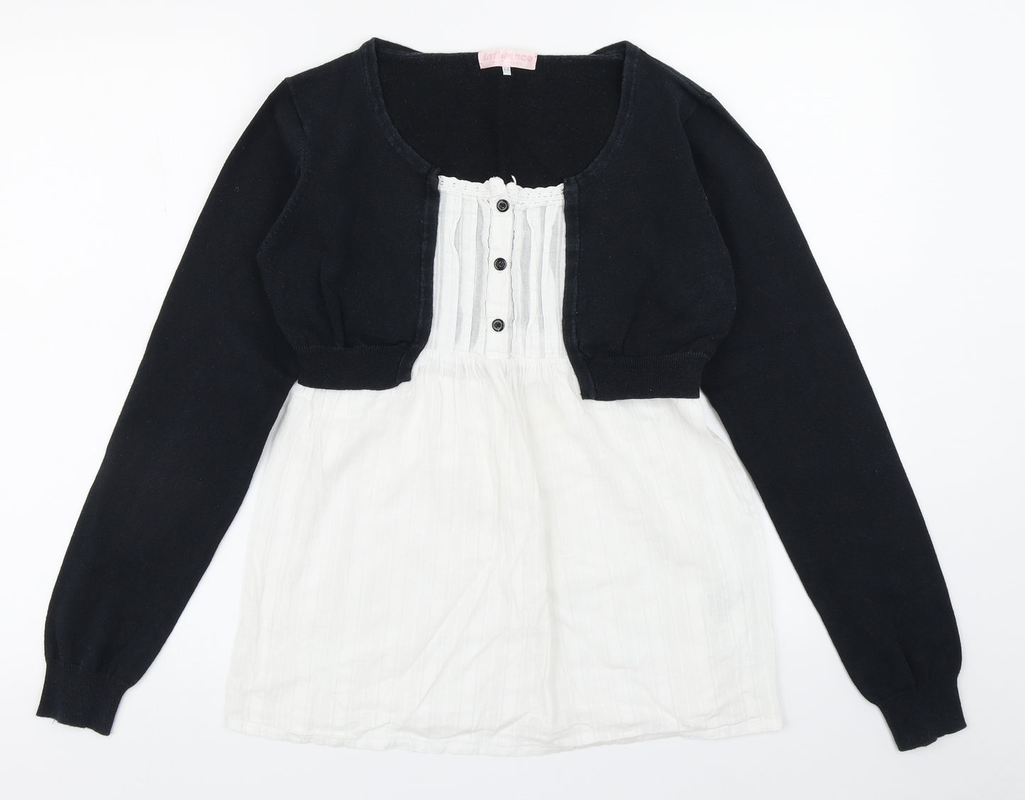 Influence Womens White   Basic Blouse Size 14