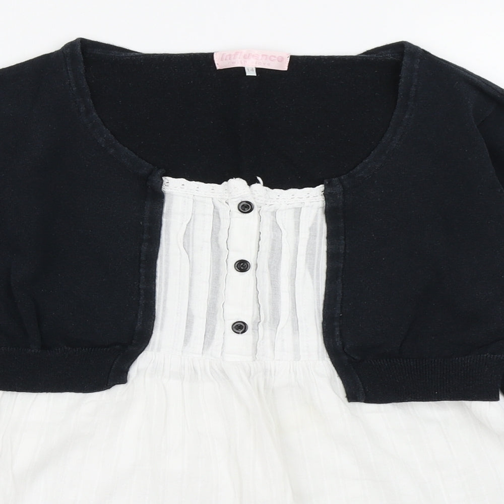Influence Womens White   Basic Blouse Size 14