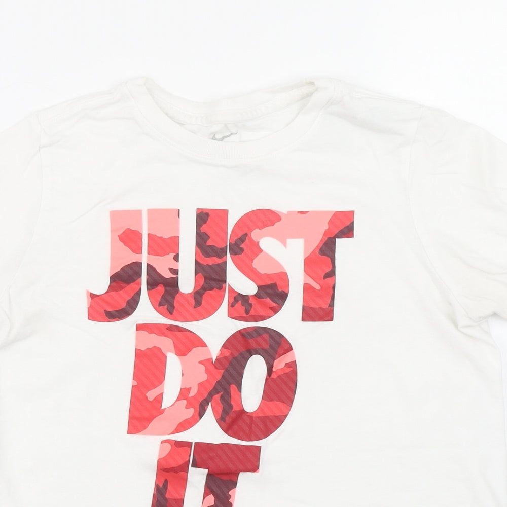 Nike Girls White   Basic T-Shirt Size 12-13 Years