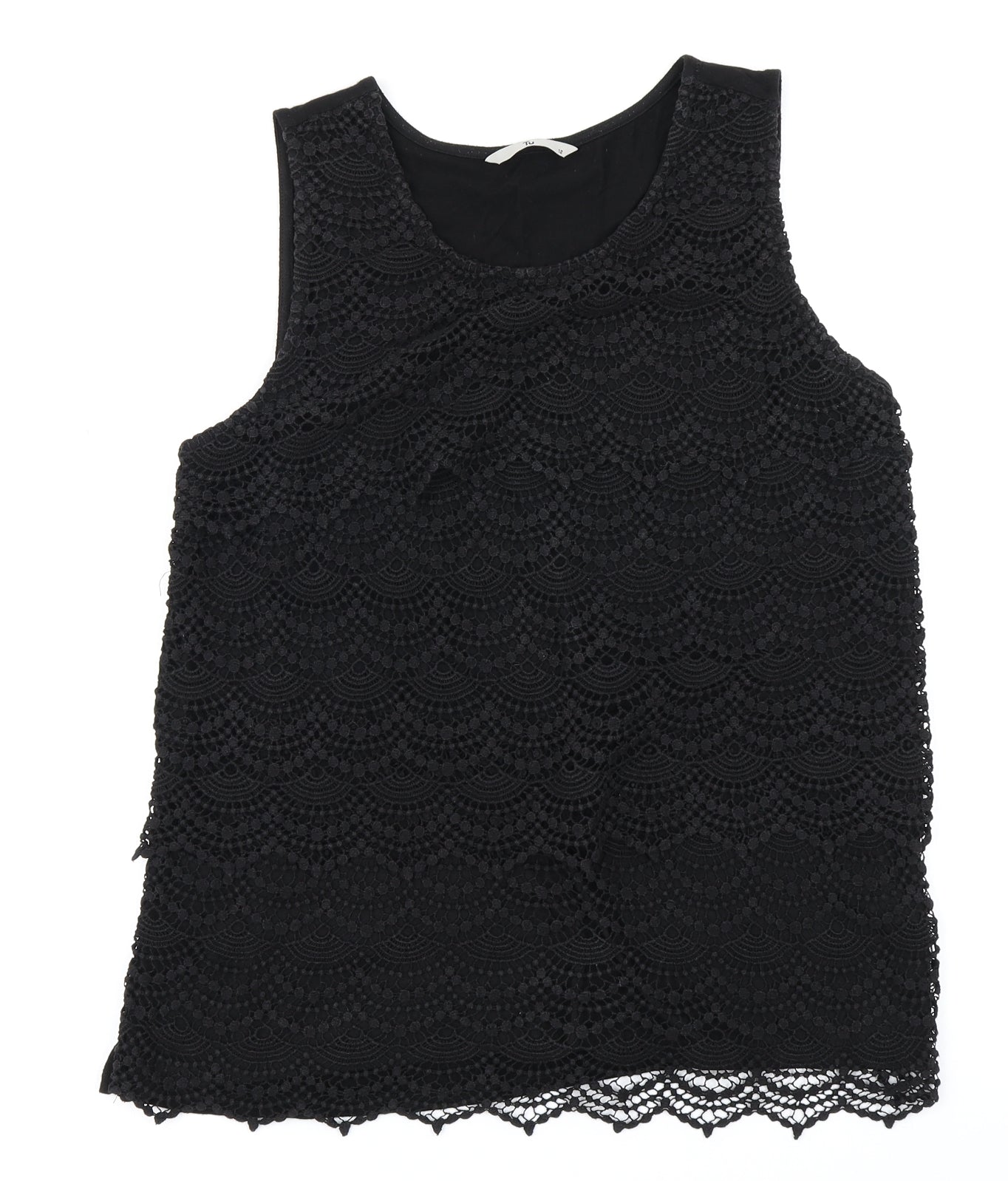 TU Womens Black   Basic Tank Size 12