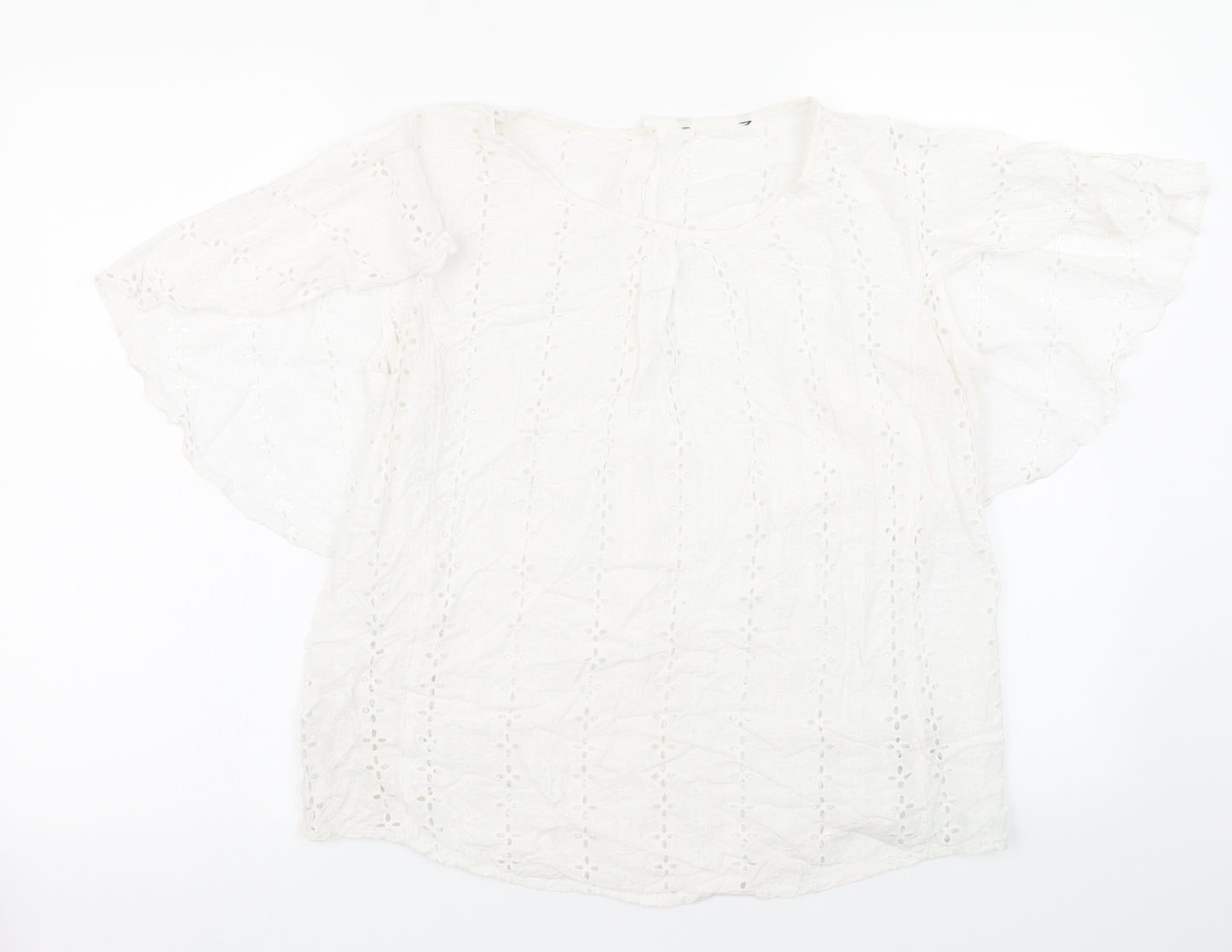 TU Womens White   Basic Blouse Size 14