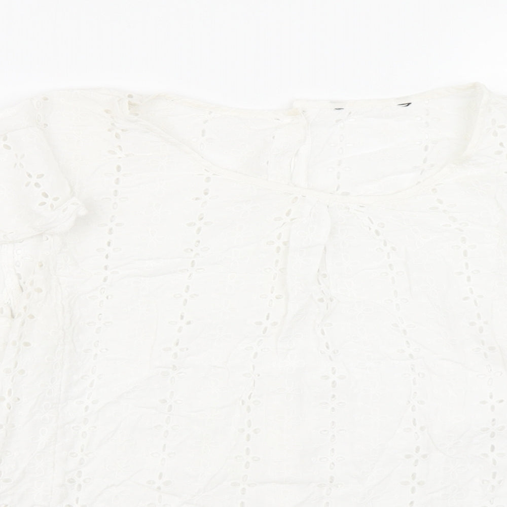 TU Womens White   Basic Blouse Size 14