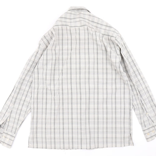 Roberto Mens Beige Plaid   Button-Up Size S