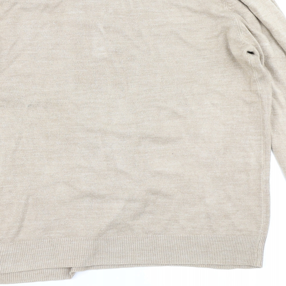 SoulCal Mens Brown  Knit Pullover Jumper Size XL