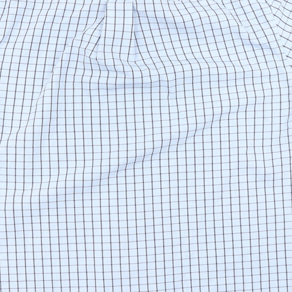 Ben Sherman Mens Blue Check   Button-Up Size S