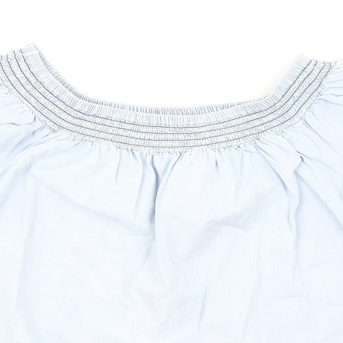Miss E-vie Girls Blue  Denim Basic Blouse Size 13-14 Years