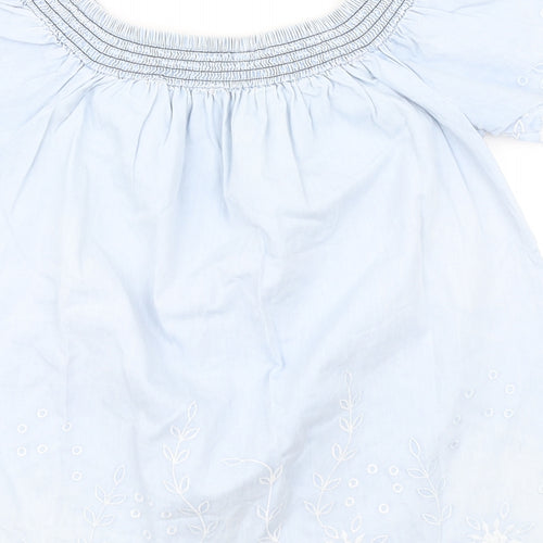 Miss E-vie Girls Blue  Denim Basic Blouse Size 13-14 Years