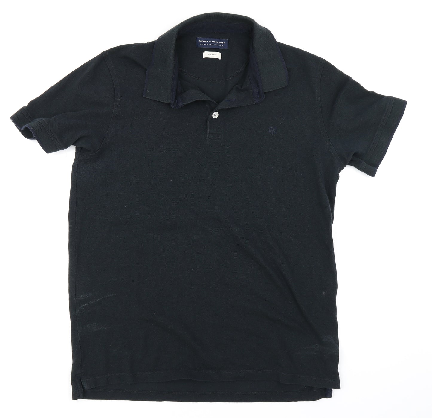 JACK & JONES Mens Black    Polo Size XL