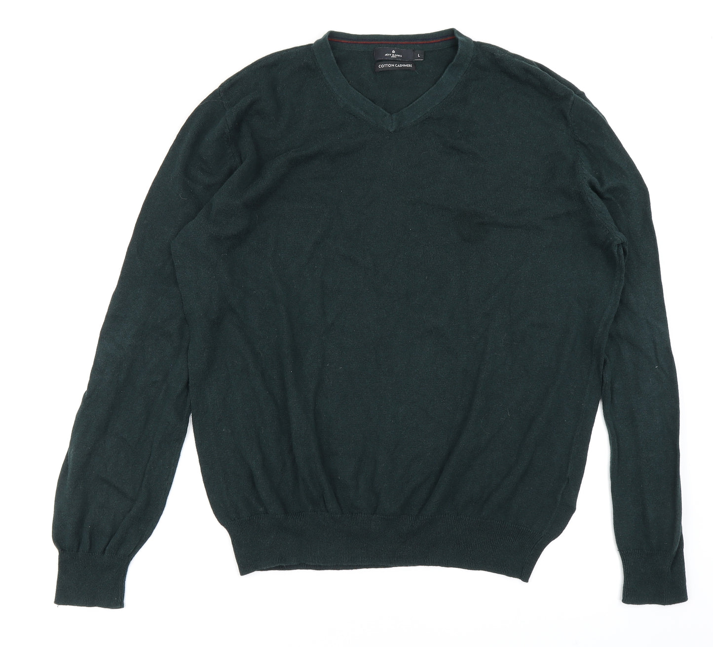Jeff Banks Mens Green  Knit Pullover Jumper Size L