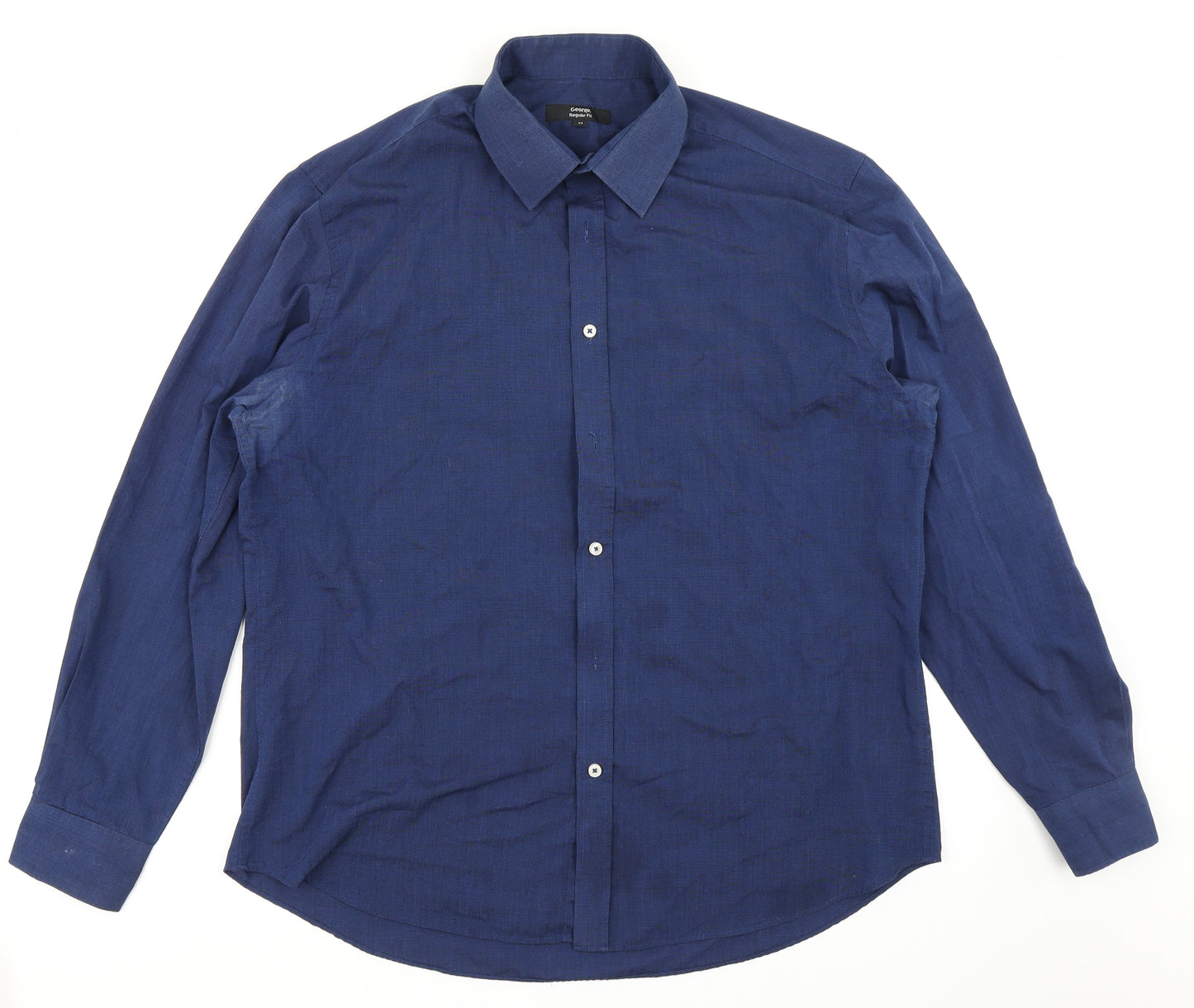 George Mens Blue    Dress Shirt Size 17