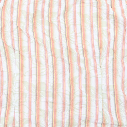 Burton Mens Orange Striped   Button-Up Size XL