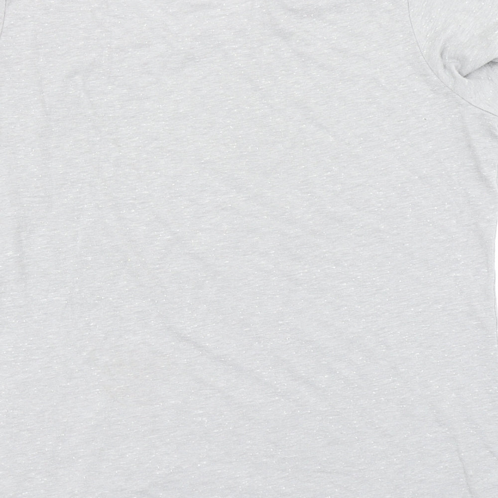Disney Womens Grey   Basic T-Shirt Size 12  - Mickey and Minnie