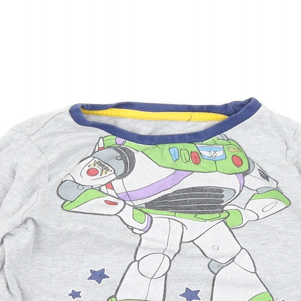 George Boys Grey   Basic T-Shirt Size 3-4 Years  - Toy Story Buzz Lightyear