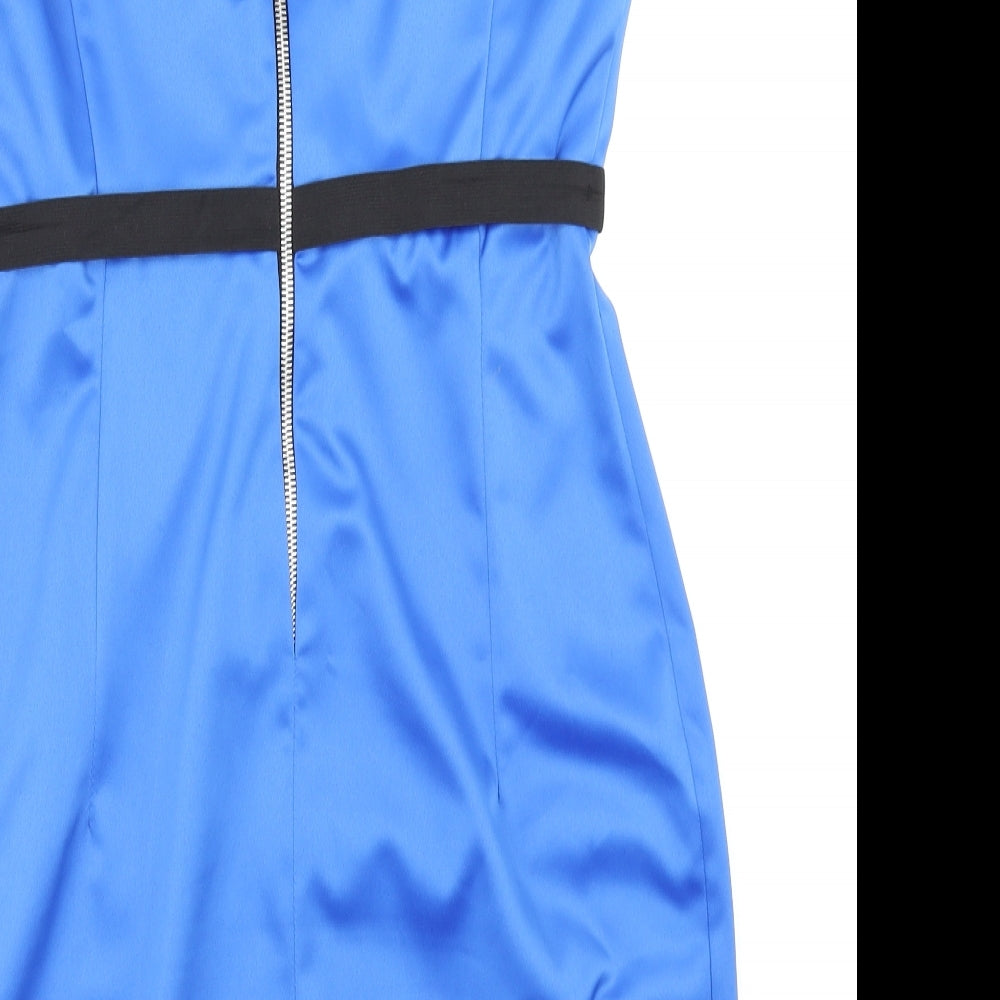 River Island Womens Blue   Pencil Dress  Size 14