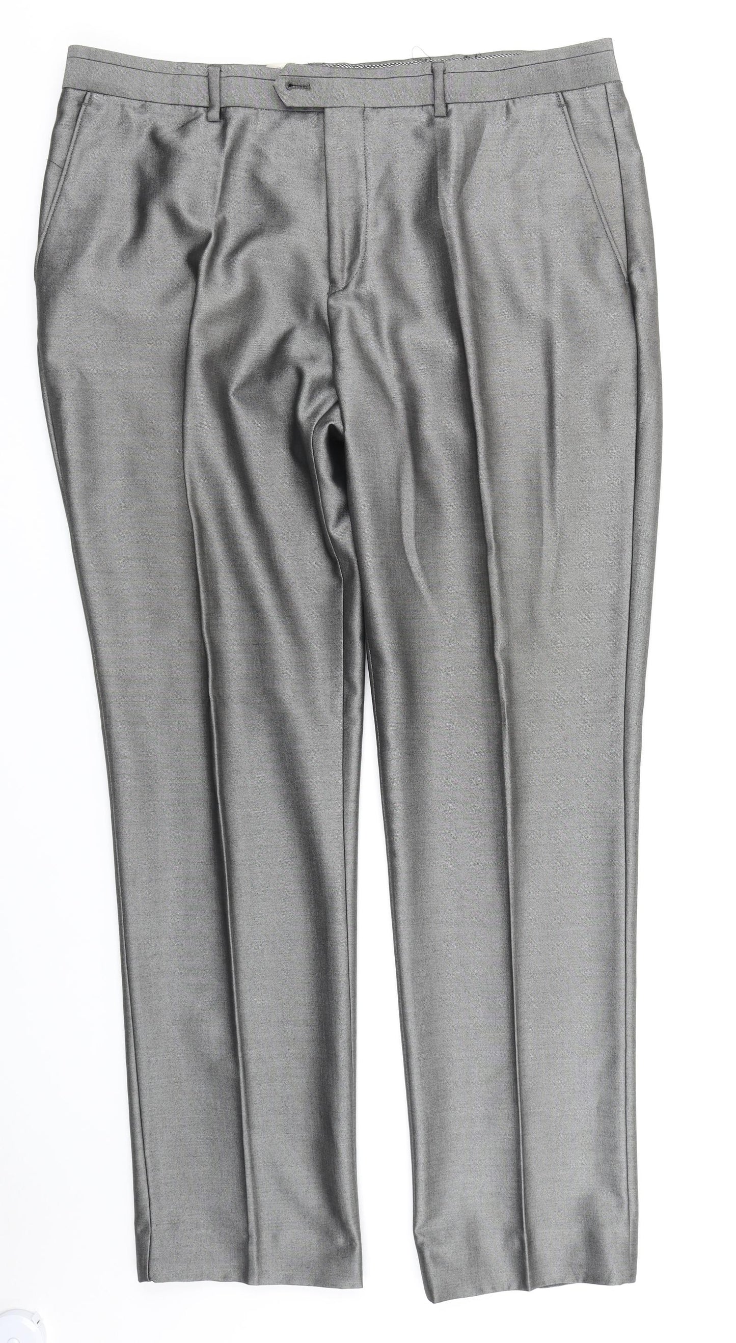 NEXT Mens Grey   Dress Pants Trousers Size 38 in L31 in