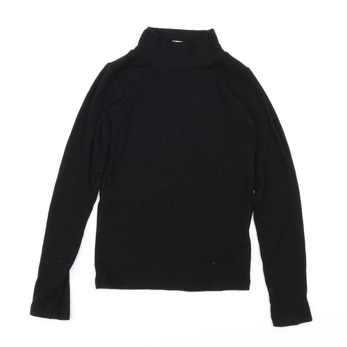 F&F Girls Black   Basic T-Shirt Size 8-9 Years