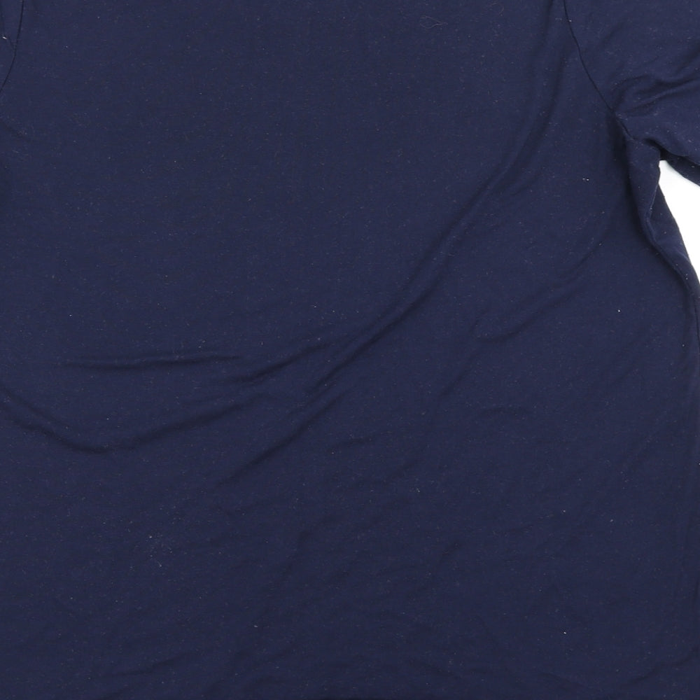 Emma Willis Collection Womens Blue   Basic T-Shirt Size 16