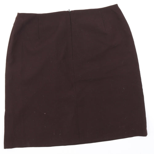 Principles Womens Brown   A-Line Skirt Size 12