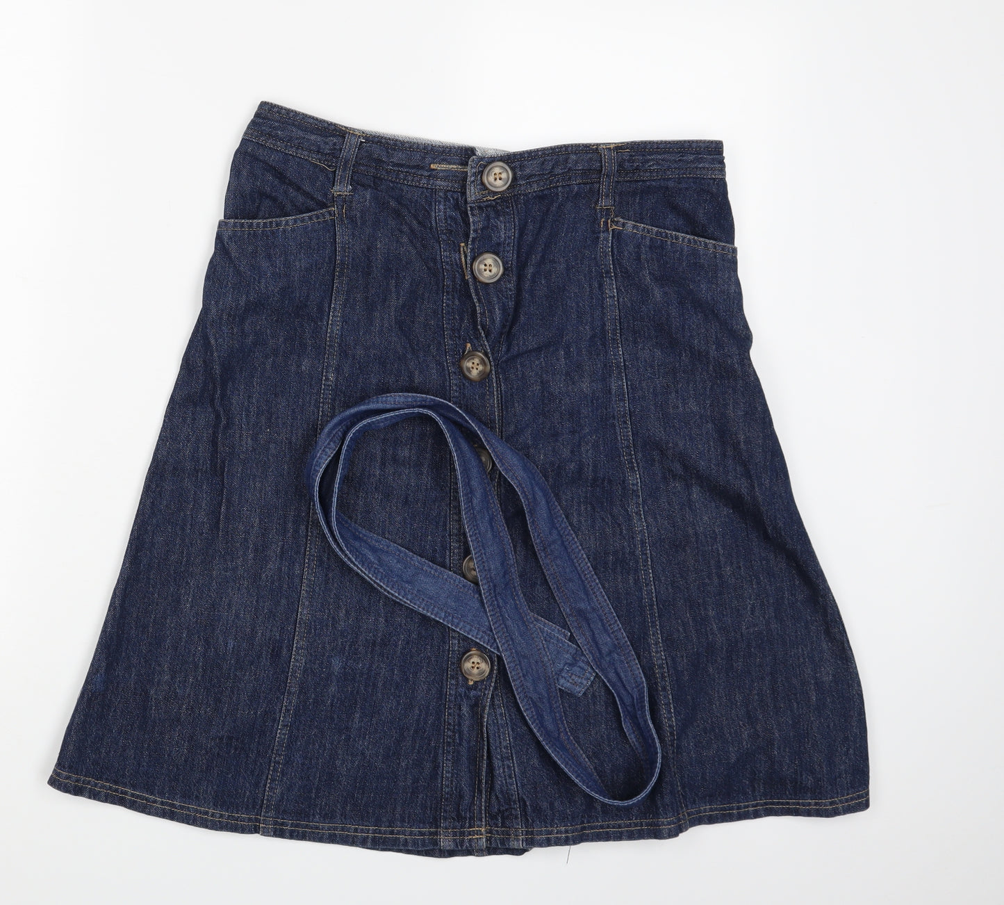 Papaya Womens Blue   A-Line Skirt Size 10