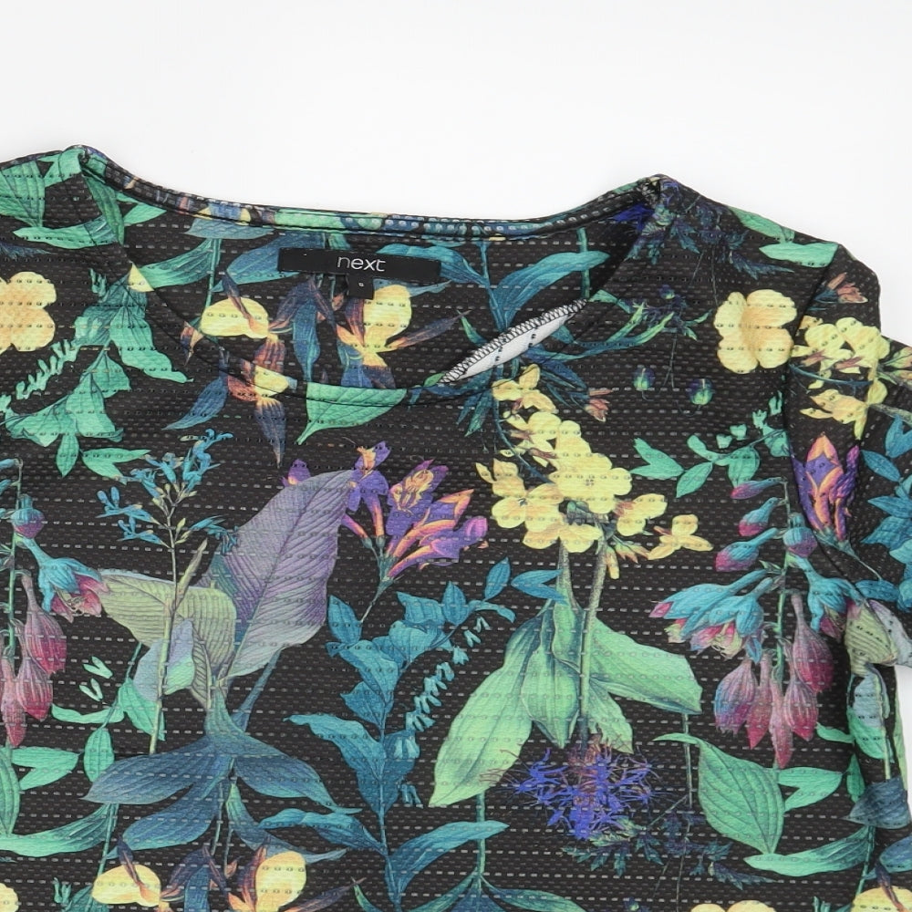 NEXT Womens Multicoloured Floral  Basic T-Shirt Size 8