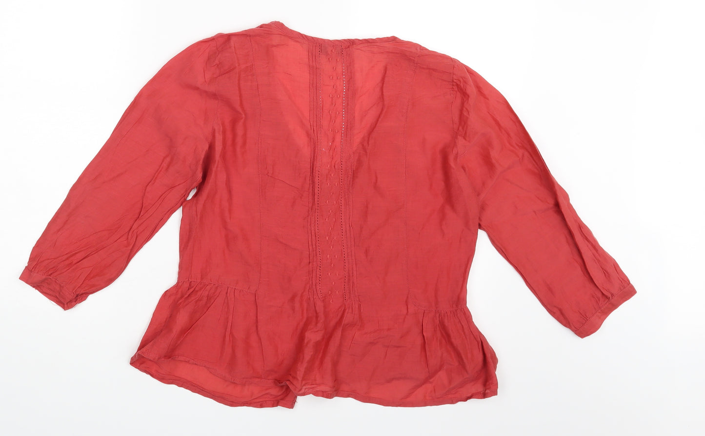 EAST Womens Red   Basic Blouse Size 8