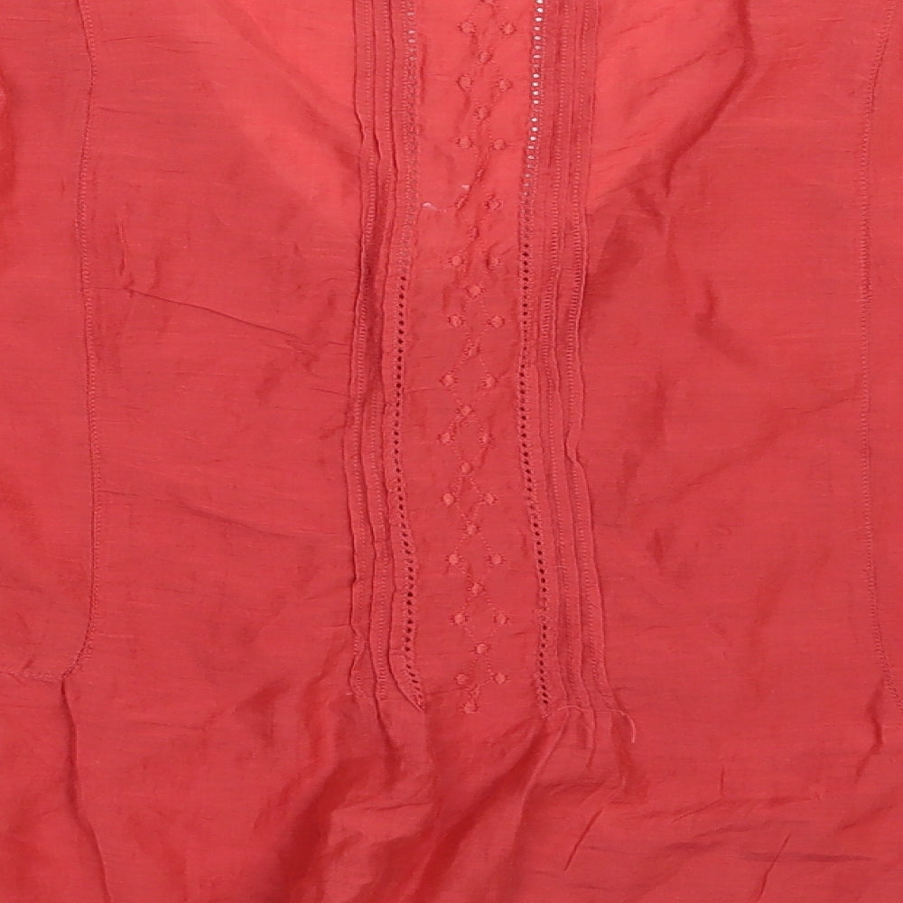 EAST Womens Red   Basic Blouse Size 8