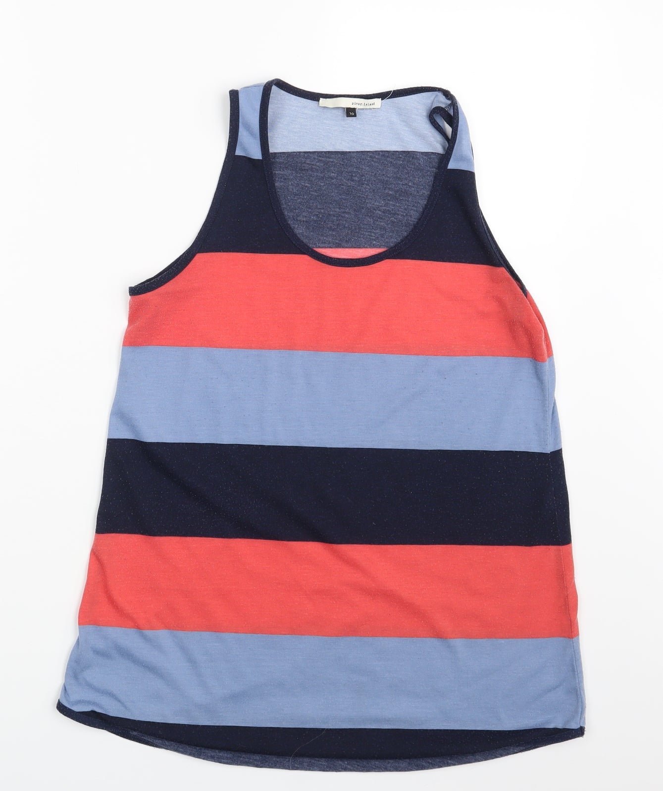 River Island Womens Multicoloured Striped  Camisole Blouse Size 10