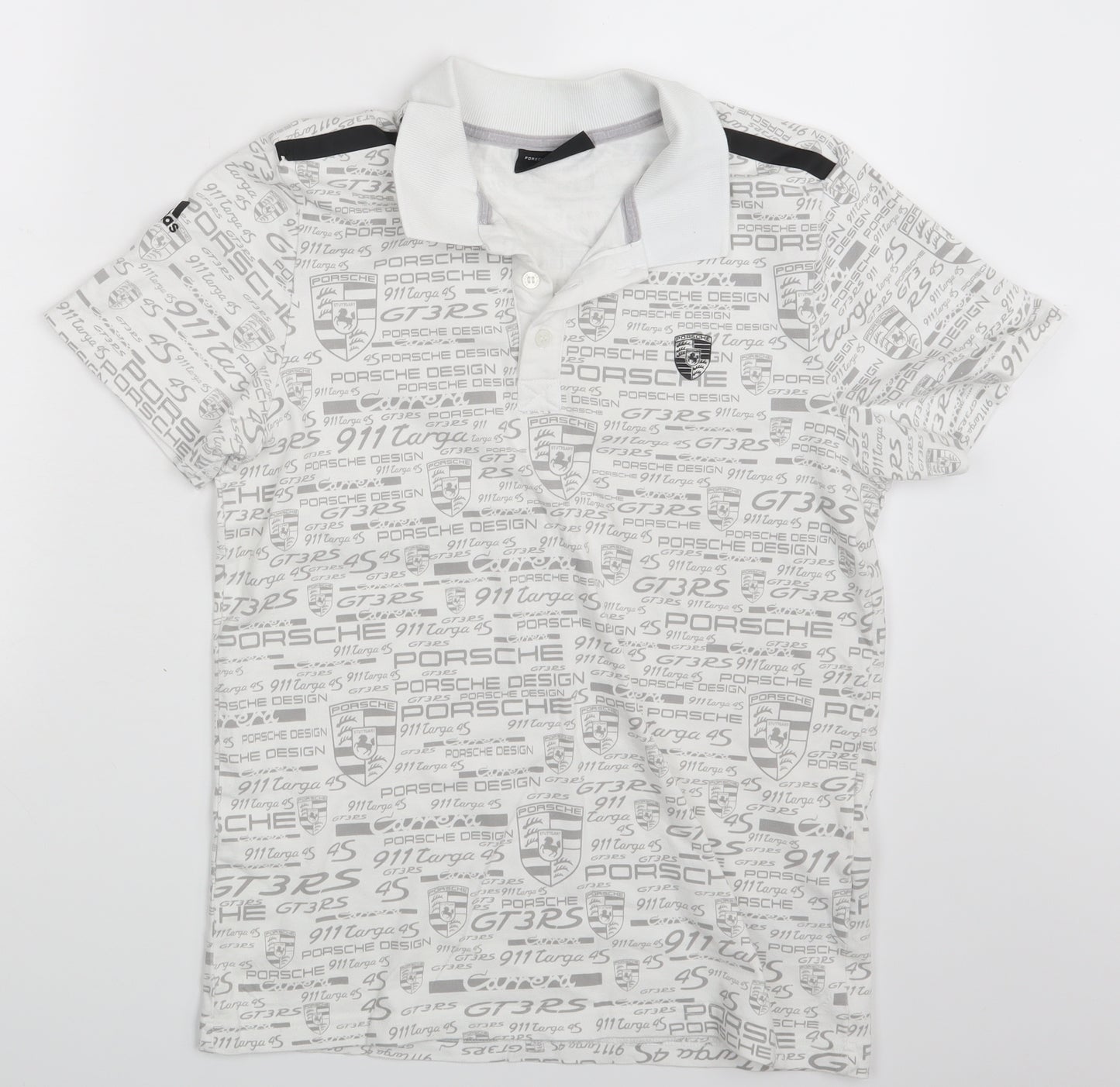 Porsche Design Mens White    Polo Size S