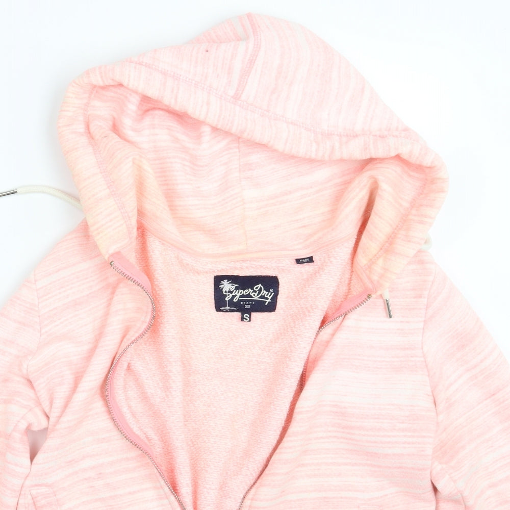 Superdry Womens Pink   Full Zip Hoodie Size S