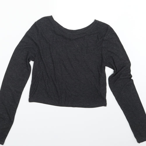 Topshop Womens Grey   Pullover Jumper Size 10