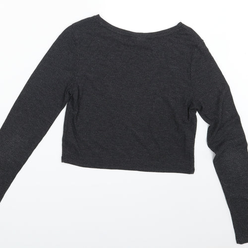 Topshop Womens Grey   Pullover Jumper Size 10
