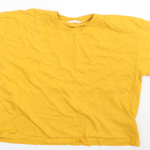 Primark Womens Yellow   Basic T-Shirt Size 12