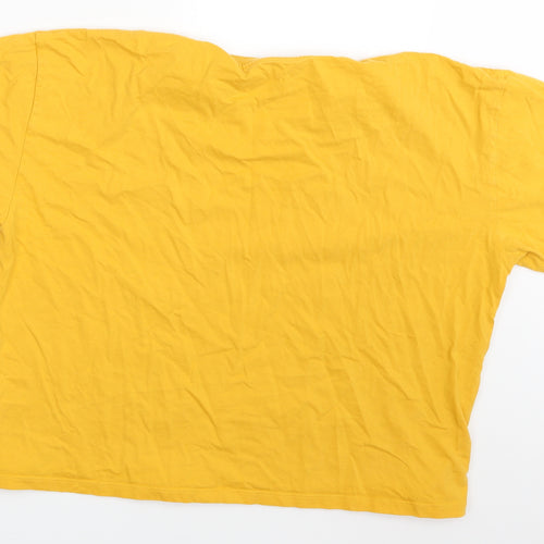 Primark Womens Yellow   Basic T-Shirt Size 12