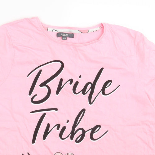 Studio Sleepwear   Womens Pink   Basic T-Shirt Size 16  - Bride Tribe