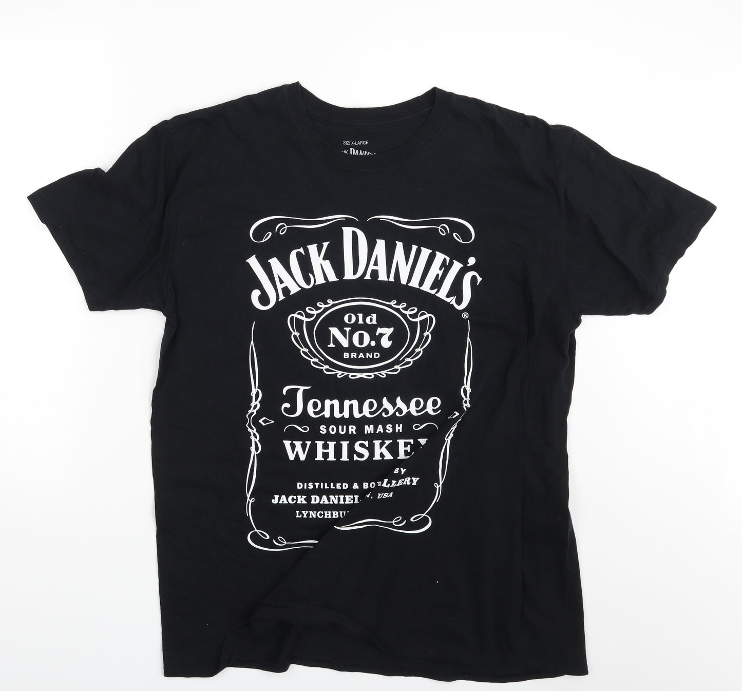 Jack Daniel's Mens Black    T-Shirt Size XL