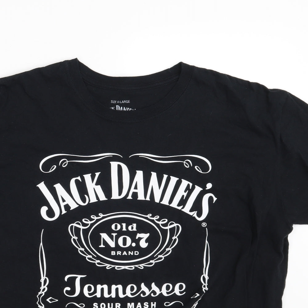 Jack Daniel's Mens Black    T-Shirt Size XL