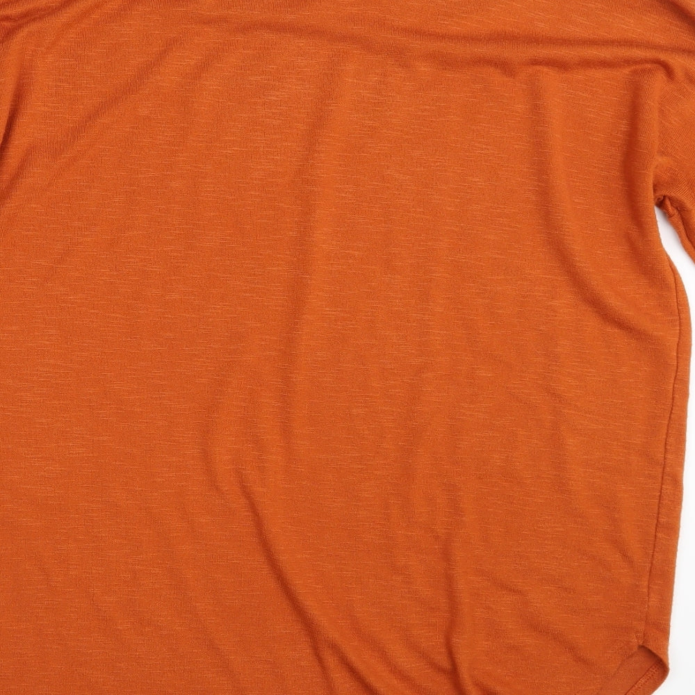 Papaya Womens Brown   Basic T-Shirt Size L