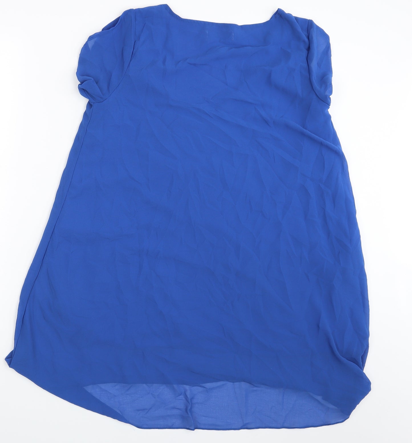 Ailaiduo Womens Blue   Basic Blouse Size L