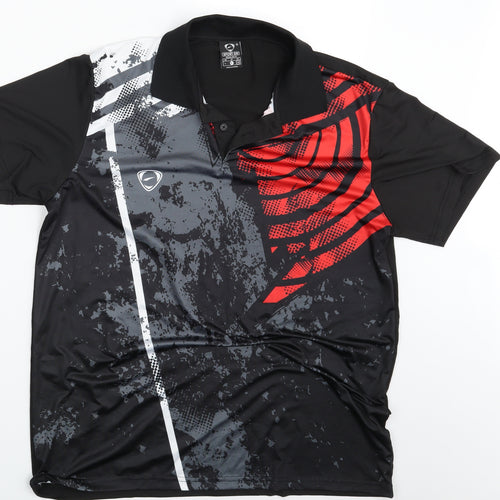 Sport.Dri Mens Black    Polo Size XL