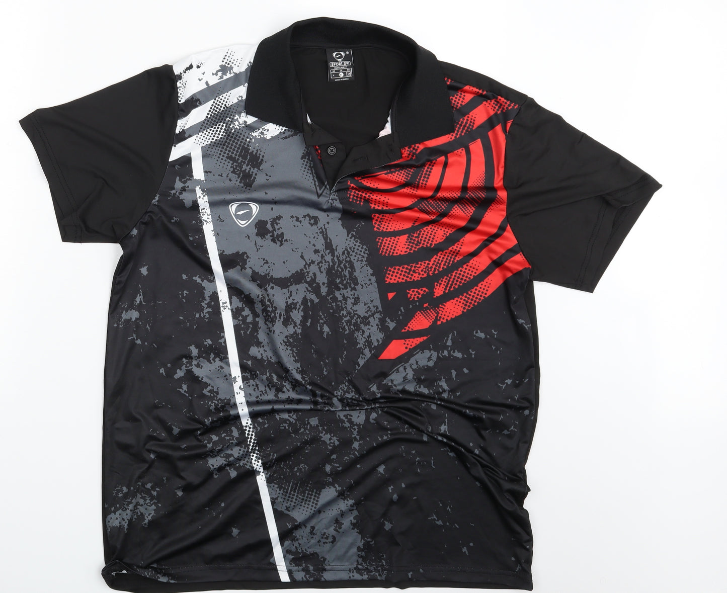 Sport.Dri Mens Black    Polo Size XL