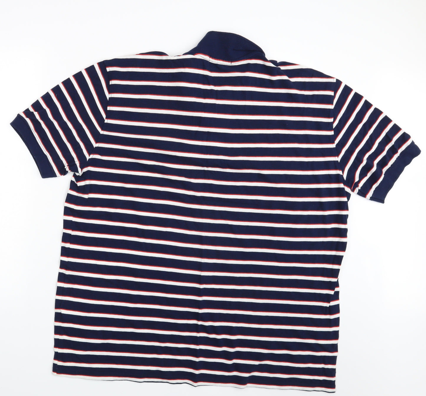 George Mens Multicoloured Striped   Polo Size 2XL