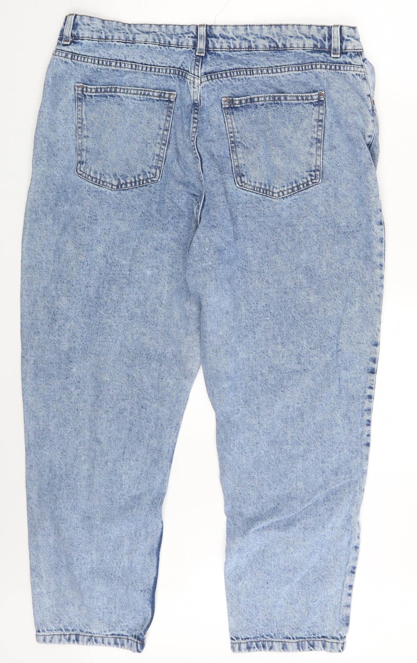 Primark Womens Blue  Denim Straight Jeans Size 18 L26 in
