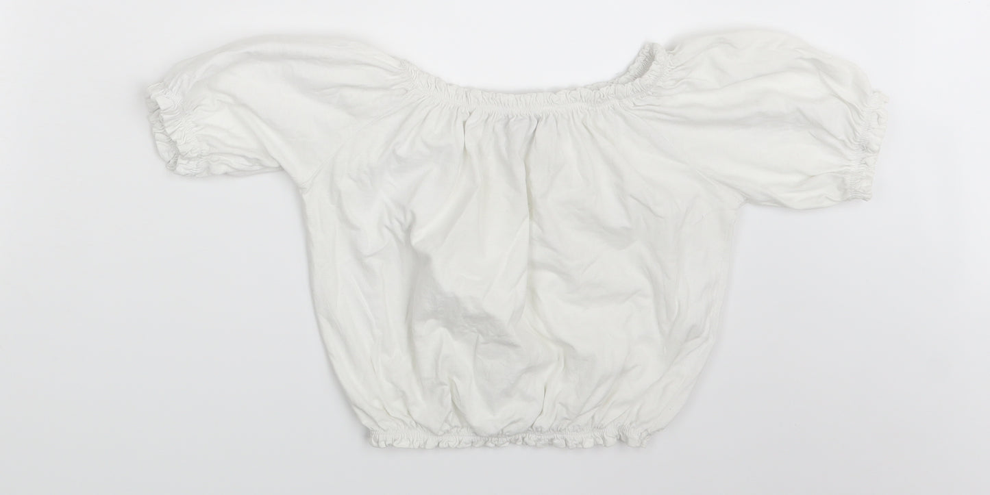 Primark Womens White   Basic Blouse Size 4