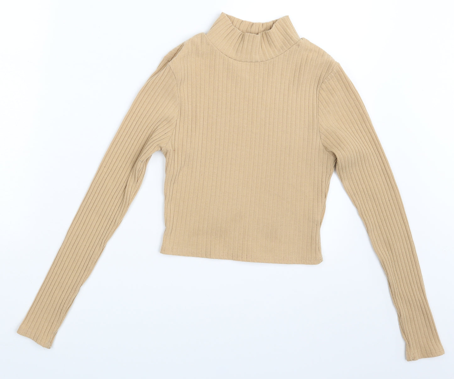 Boohoo Womens Beige   Pullover Jumper Size S