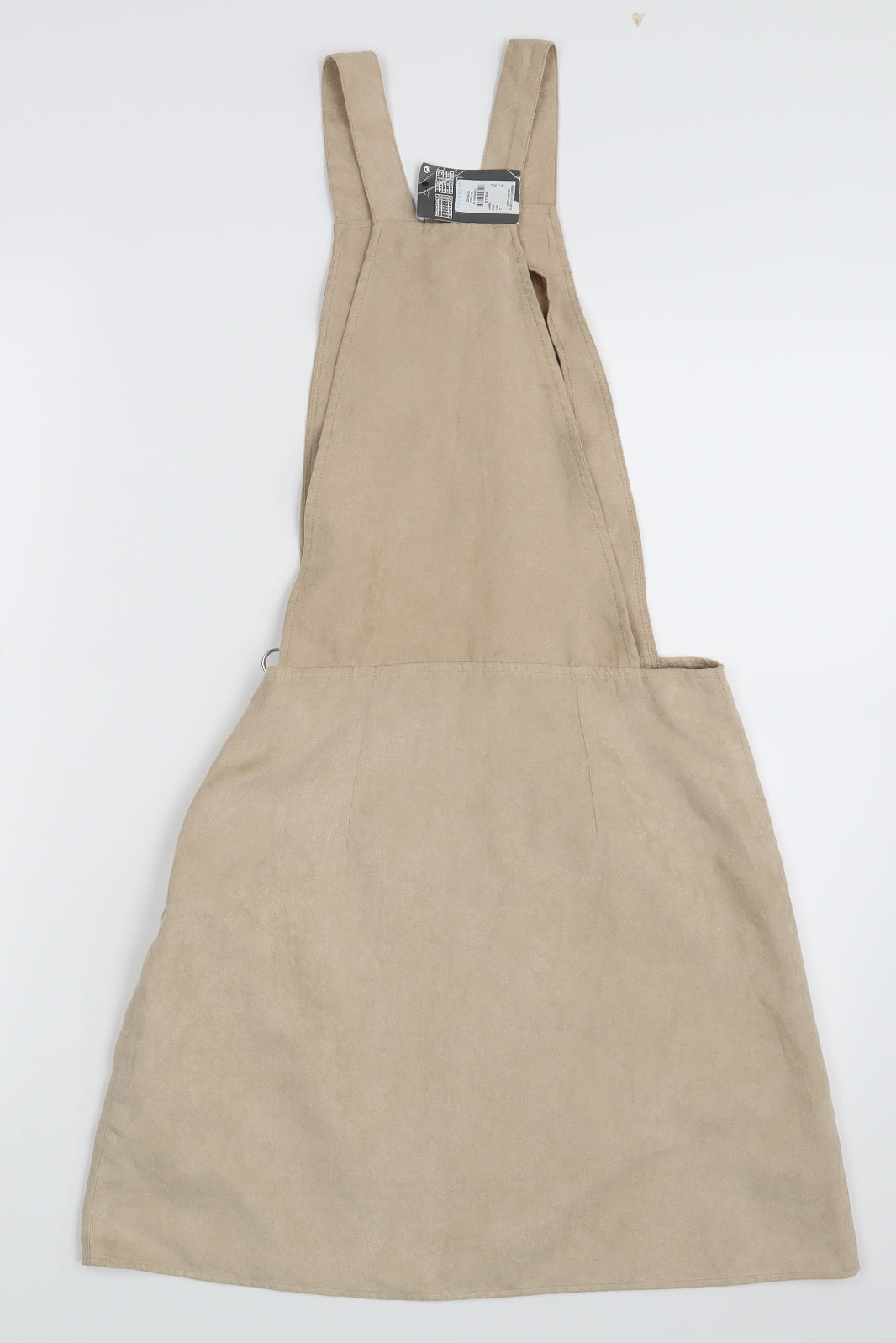 Primark Womens Beige   Pinafore/Dungaree Dress  Size 4