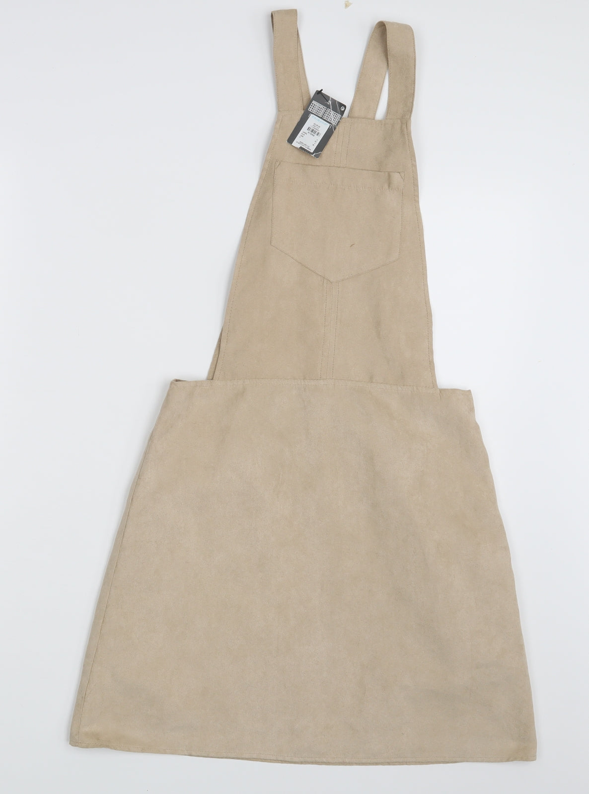 Primark Womens Beige   Pinafore/Dungaree Dress  Size 4